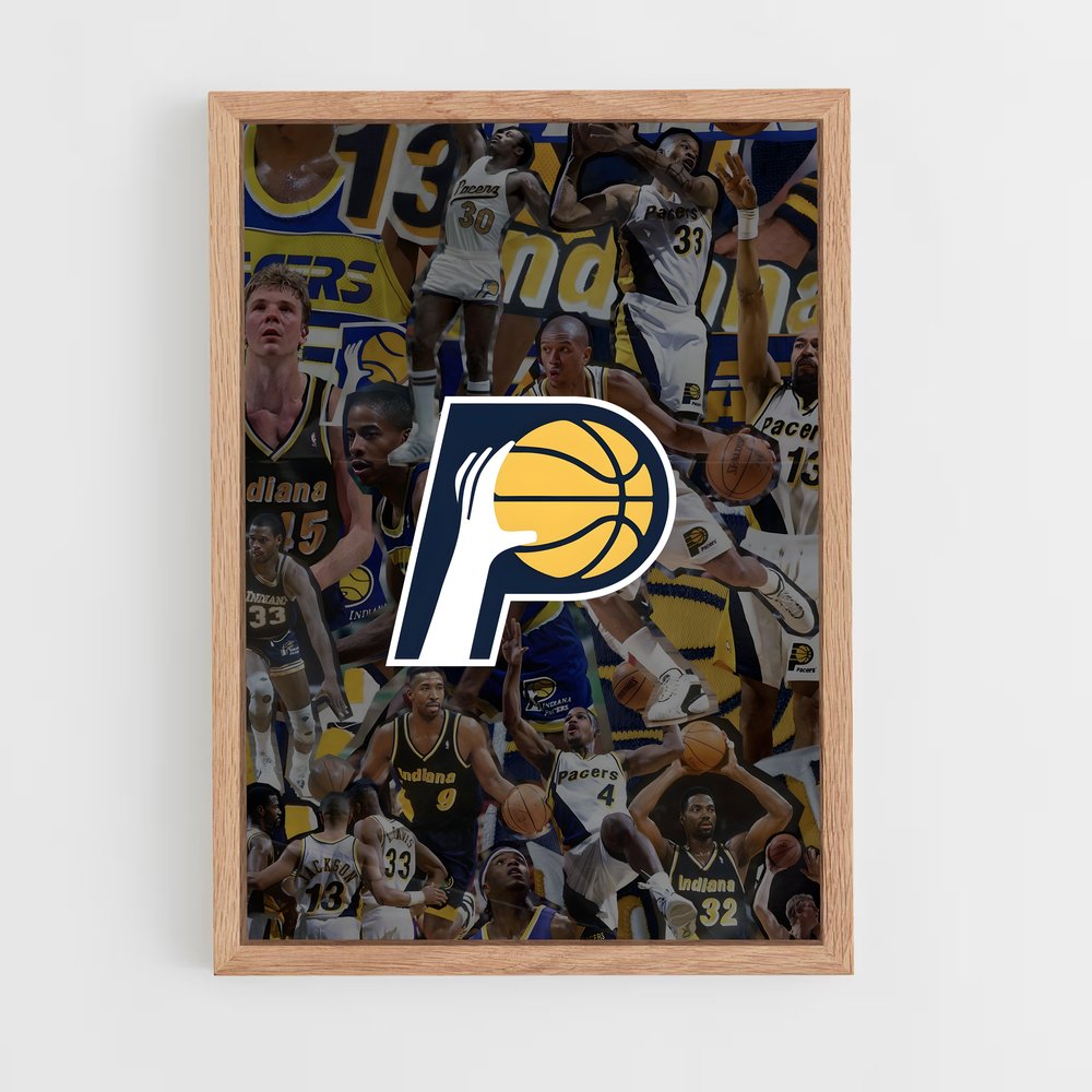 Poster Pacers en Action – affiche Basketball (vue 4)